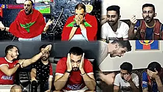رد فعل وانهيار جمهور الوداد على اهداف نهائي ابطال افريقيا وفرحة جمهور الاهلي