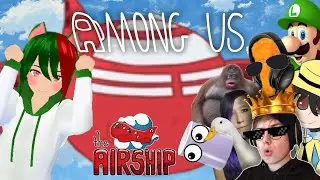 Flying Red Airship - Among Us