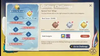 Gliding Challenge Day 2 | How To Get 30K Score | Genshin Impact
