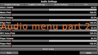FCS Options Menu Audio Update part 2
