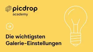 Downloads aktivieren, Passwort einstellen & andere Galerie-Einstellungen in picdrop