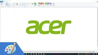 How to draw ACER logo using MS Paint