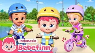 Ayo Naik Sepeda! | EP99 | Kiri-kanan! Putar setangnya | Lagu Anak | Bebefinn Bahasa Indonesia