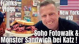 Monster Pastrami Sandwich Katz Delikatessen Photowalk Fuji XT4 Soho & Washington Square Park