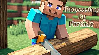 Processing by Particles - Automatic Materials Processing Station in Minecraft Create Mod