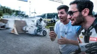 ПРОБИЛ 3 СТЕНЫ на МОТОЦИКЛЕ - ВСЕ В ШОКЕ!