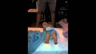 Abbi's fun on her bed 8/28/11