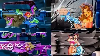 THE BEST HOT COMBINATIONS WITH NEW STICKERS IN CS 2 / IVETTA COMBINATION / KIMBERLY COMBINATION