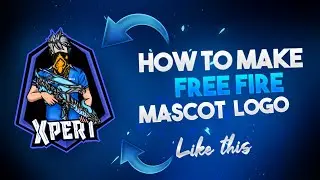 How to make free fire mascot logo || on android || make freefire mascot logo || hindi tutorial ||