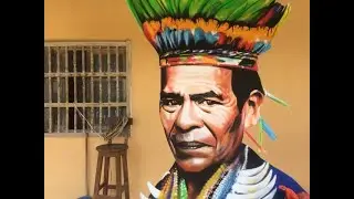 Minga Muralista - Mural Taita Juan Yaiguaje (en proceso)
