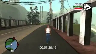 How Big is GTA San Andreas   Walking Across the Map Time Lapse #7