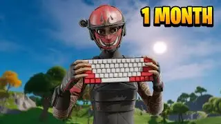 My 1 MONTH Fortnite Keyboard and Mouse Progression! (Fortnite)