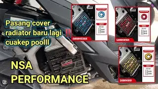 REVIEW & UPDATE NSA Cover Radiator Cypher Carbon All Nmax Aerox New Pcx Adv Vario 125 150 110 160