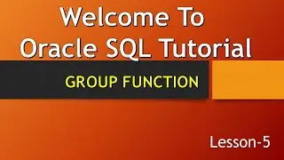 group function in oracle sql (group functions)