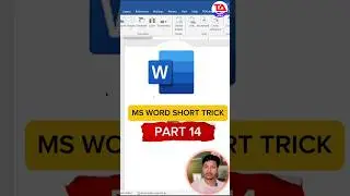 Ms Word Short trick - part 14 #msword #microsoftword #microsoftwordtips #mswordshortcut