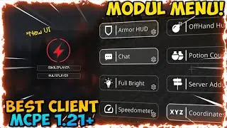 MOD MENU LENGKAP‼️ BEST OPTIFINE CLIENT UNTUK MCPE 1.21!! FPS BOOSTER!!