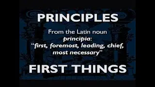 What are PRINCIPLES? Are they more important than Family?