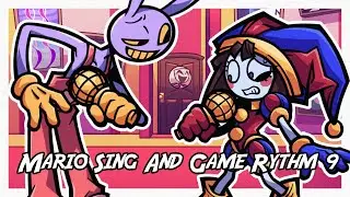 FNF MARIO SING AND GAME RYTHM 9 but it's Jax and Pomni