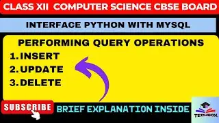 PythonMySQL Tutorial| INSERT,UPDATE,DELETE USING CURSOR | INTERFACE PYTHON WITH MYSQL|CLASS 12 CBSE