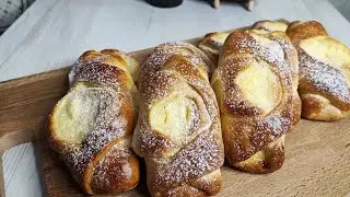 Шикарные Булочки к чаю!! Булочки с начинкой!! Тесто за 20 минут