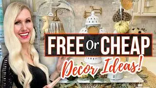 *FREE or CHEAP* DIY HOME DECOR + FALL DECORATING IDEAS!🍁