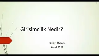 Girişimcilik Nedir?