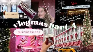 visiting the Flute Center, NYC at Christmastime, seeing the Maestro movie | katieflute vlogmas