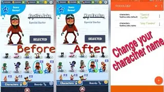 How to change the character name