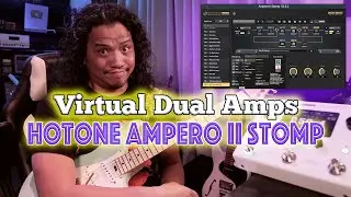 SRV - style VIRTUAL Dual Amps  with the Hotone Ampero II Stomp Guitar Effects Pedal