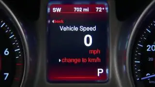 Instrument Cluster Display-Digital dashboard on the car instrument panel of 2017 Dodge Journey
