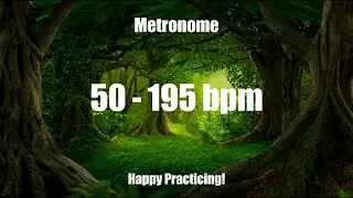 Increasing Metronome 50 bpm - 195 bpm in 60 minutes