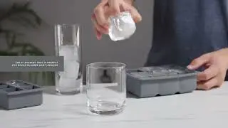Glacier Highball Ice Cube Tray with Lid by Viski