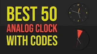 50 CSS Analog Clock with codes | Top javascript clock | Best javascript Analog Clock
