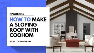 How to make a sloping roof with coohom
