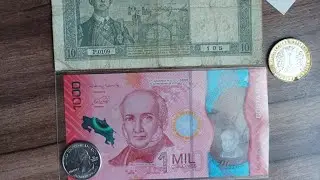 1000 колонов Коста-Рики и монеты с обмена! Пополнение банкнот Югославии