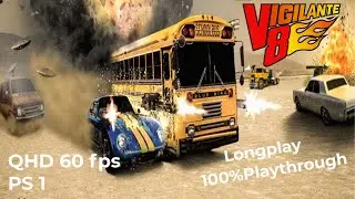 Vigilante 8 | QHD 60fps | PS 1 | Longplay | 100% Playthrough