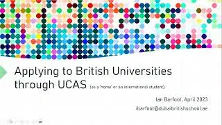 Virtual Coffee Morning: Applying to UK Universities with Mr Barfoot