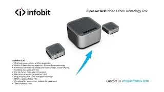 iSpeaker A20 Noise Fence Technology test demo video 2023 Aug 18