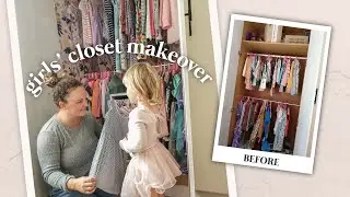 Girls Closet Makeover | PEEL & STICK WALLPAPER