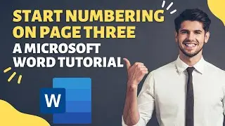 Starting Page Numbers On Page 3 In Microsoft Word - How To Start Page Numbering On Page Three - O365