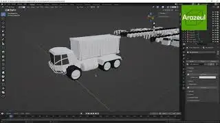 Lowpoly Sci-fi Vehicle Truck KitBash (Royalty free)