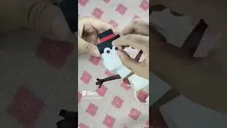 Easy snowman Making by paper✨ #viral #trending #shorts #sia #snowman