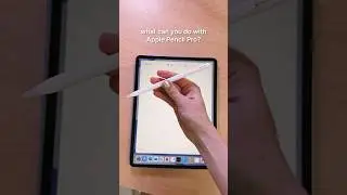 Apple Pencil Pro features 🤩 #ipadair #applepencil #applepencilpro