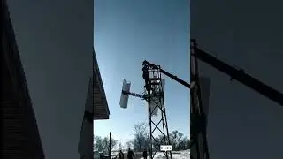 Ветрогенератор вертикальный .  Каскелен -Сюинши
