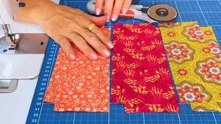The PATCHWORK TRICK, Easy, Quick and DIFFERENT to Do! LET'S Sew!!