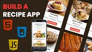 Create Recipe App Using HTML CSS and JAVASCRIPT - Step by Step Tutorial