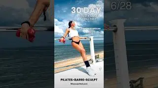 Join us for our summer sculpt fitness challenge! 30 days of Pilates, barre and sculpt!