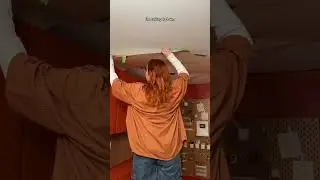 How to paint clean shapes on your ceiling #shorts