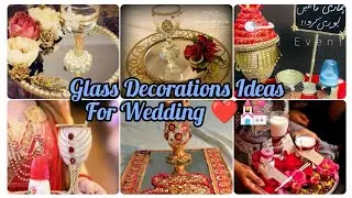 Beautiful latest Designs Of  milkGlass For Wedding ❤️/ flower decorative Glass Designs