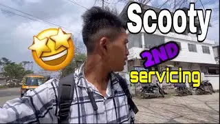 Scooty  2nd servicing🤩// Vlog Assam  